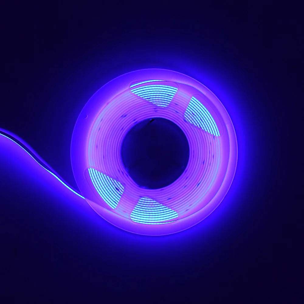 5MM Ultra Thin COB LED Strip Light 24V 12V Warm Natural Cold White Red Blue Green Amber Yellow Color RA90 Flexible LED Tape