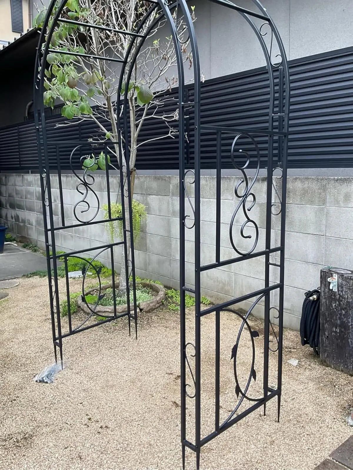Heavy Duty Metal Garden Arbor Vine Flower Frame Plant Arch Trellis for Clambing Plants