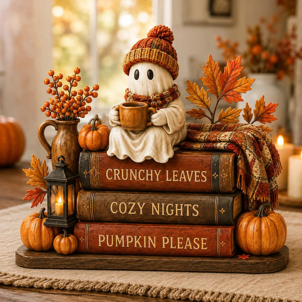 Holloween Bookshelf Decor