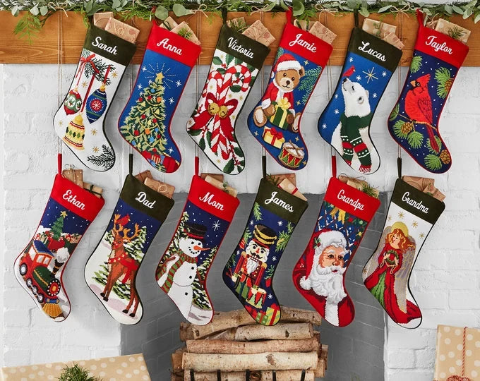 Needlepoint Christmas Stockings