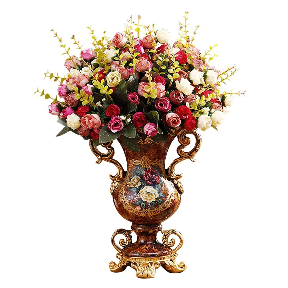 Retro Artificial Flower Arrangement