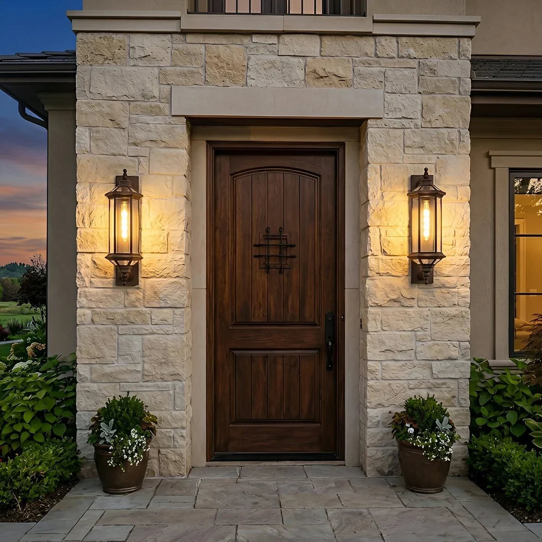 Vintage Cylinder Porch Lights