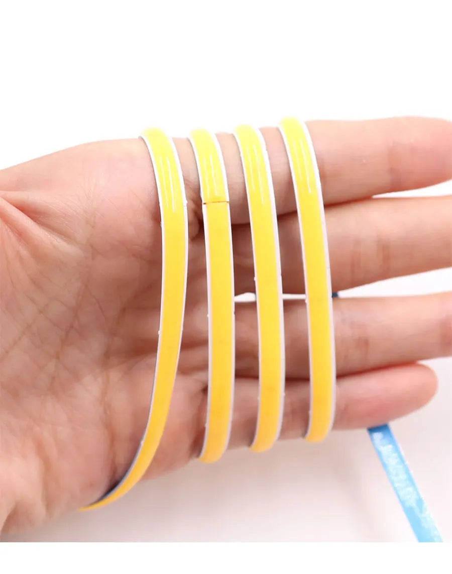 5MM Ultra Thin COB LED Strip Light 24V 12V Warm Natural Cold White Red Blue Green Amber Yellow Color RA90 Flexible LED Tape