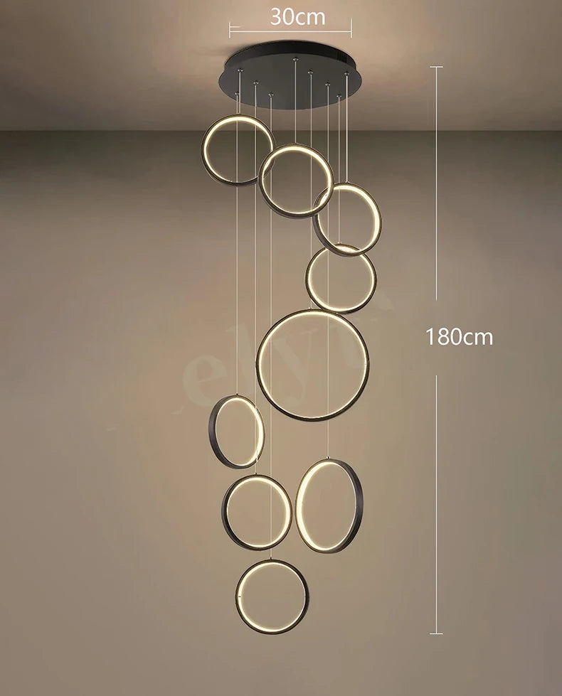 Modern chandeliers, stairway chandeliers, living room chandeliers, indoor lighting fixtures