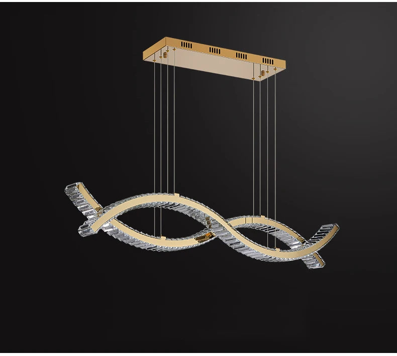 Luxury Crystal Chandeliers Home Modern Lighting for Living Dining Room Bar Decorate Indoor Lustre Ceiling Pendant Lamps Fixtures
