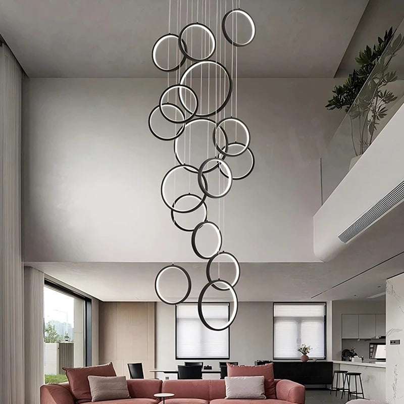 Modern chandeliers, stairway chandeliers, living room chandeliers, indoor lighting fixtures