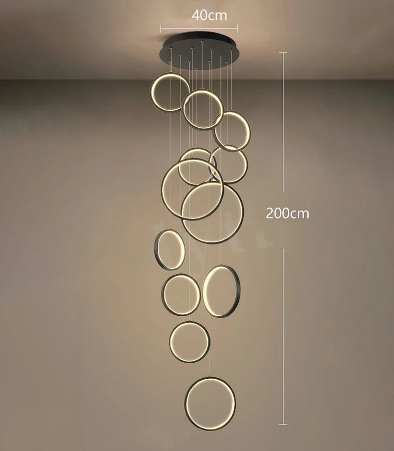 Modern chandeliers, stairway chandeliers, living room chandeliers, indoor lighting fixtures