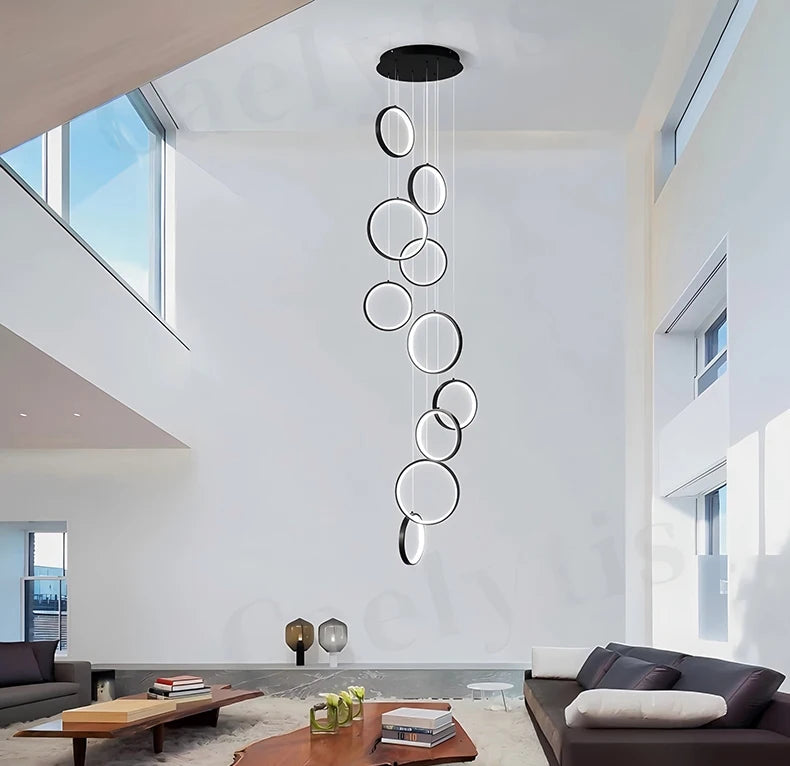 Modern chandeliers, stairway chandeliers, living room chandeliers, indoor lighting fixtures
