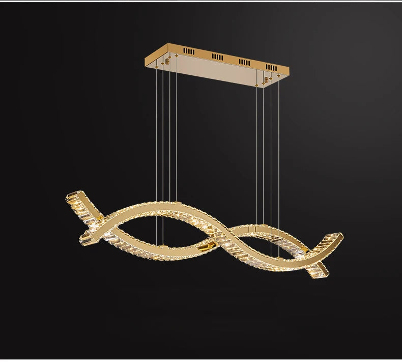 Luxury Crystal Chandeliers Home Modern Lighting for Living Dining Room Bar Decorate Indoor Lustre Ceiling Pendant Lamps Fixtures