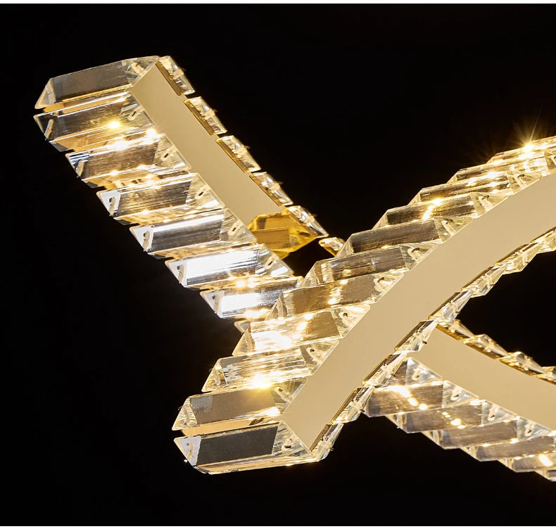 Luxury Crystal Chandeliers Home Modern Lighting for Living Dining Room Bar Decorate Indoor Lustre Ceiling Pendant Lamps Fixtures