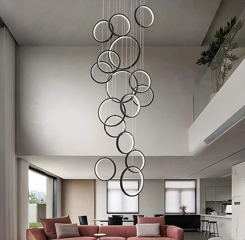 Modern chandeliers, stairway chandeliers, living room chandeliers, indoor lighting fixtures