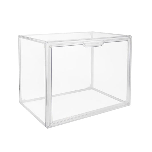 1pc/3pcs Clear Display Case Large Capacity Storage Box Acrylic Organizer Bins For Figures Blind Box Makeup Toy Showcase HangBag