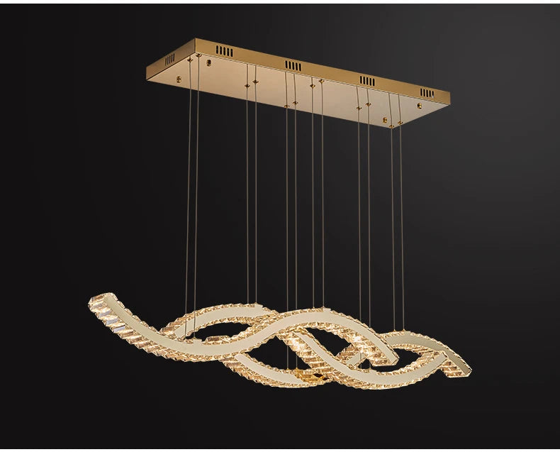 Luxury Crystal Chandeliers Home Modern Lighting for Living Dining Room Bar Decorate Indoor Lustre Ceiling Pendant Lamps Fixtures