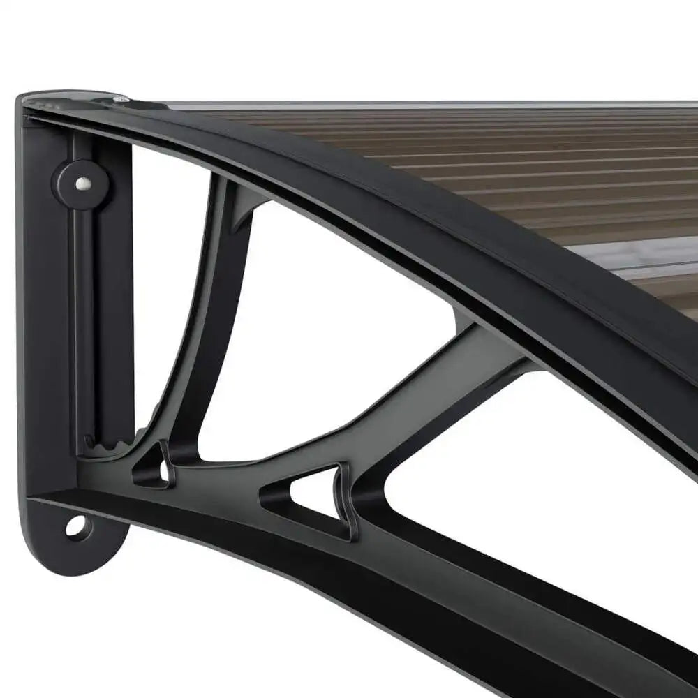 Clear Polycarbonate Awning Door Window Canopy Rain Cover Sunshade UV Protection Outdoor Entrance Porch Shelter Modern