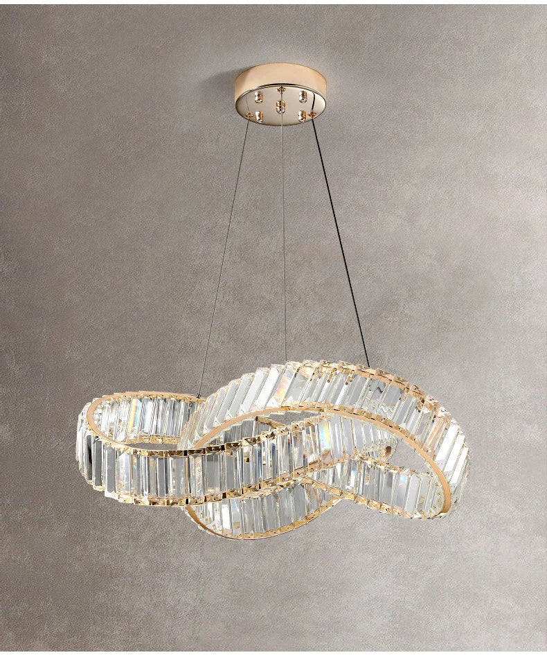 Luxury LED Crystal Chandeliers Home Lighting for Living Dining Room Decorate Villa Hotel Ceiling Pendant Lights Indoor Fixtures