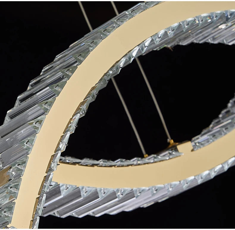 Luxury Crystal Chandeliers Home Modern Lighting for Living Dining Room Bar Decorate Indoor Lustre Ceiling Pendant Lamps Fixtures