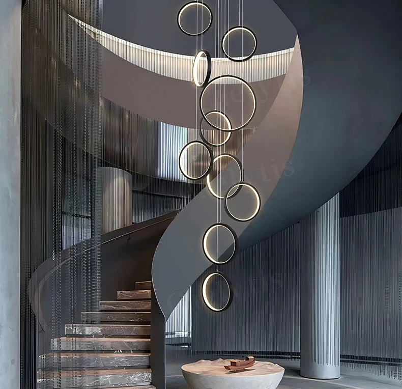 Modern chandeliers, stairway chandeliers, living room chandeliers, indoor lighting fixtures