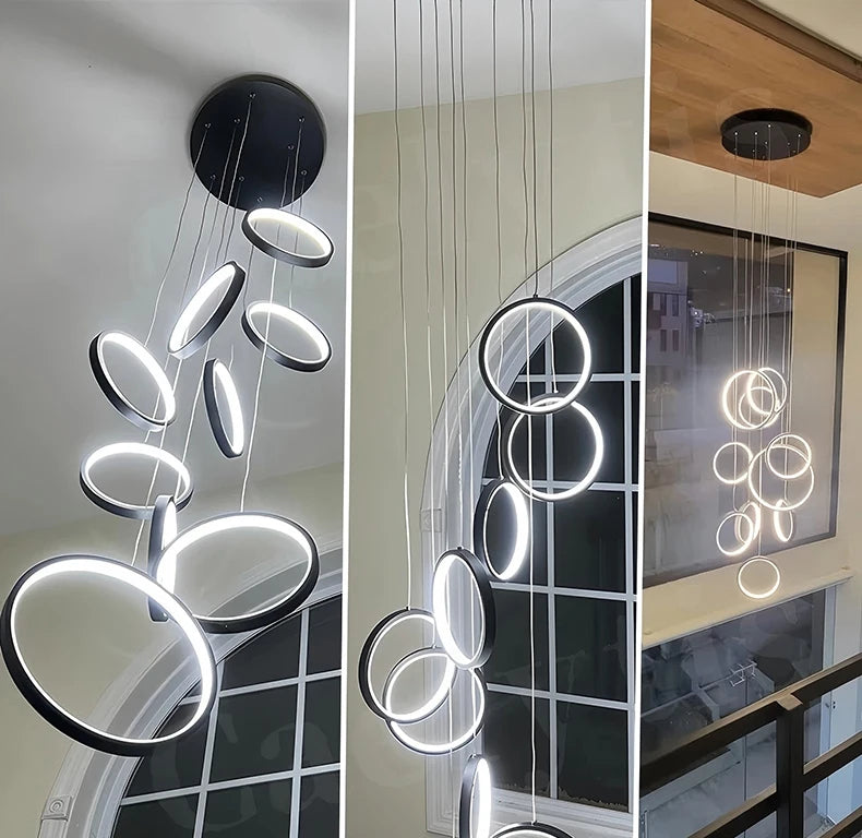 Modern chandeliers, stairway chandeliers, living room chandeliers, indoor lighting fixtures