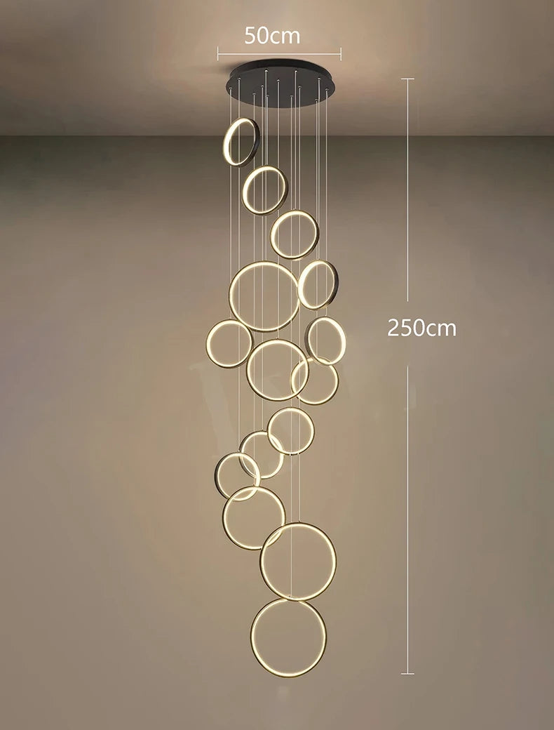 Modern chandeliers, stairway chandeliers, living room chandeliers, indoor lighting fixtures