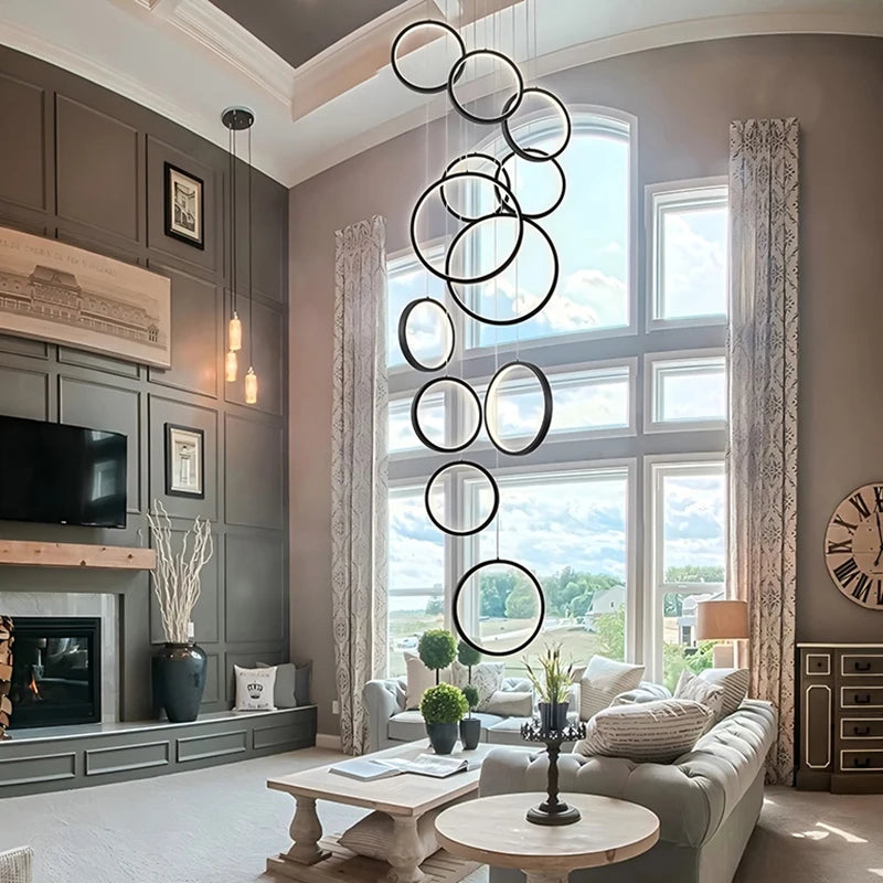 Modern chandeliers, stairway chandeliers, living room chandeliers, indoor lighting fixtures