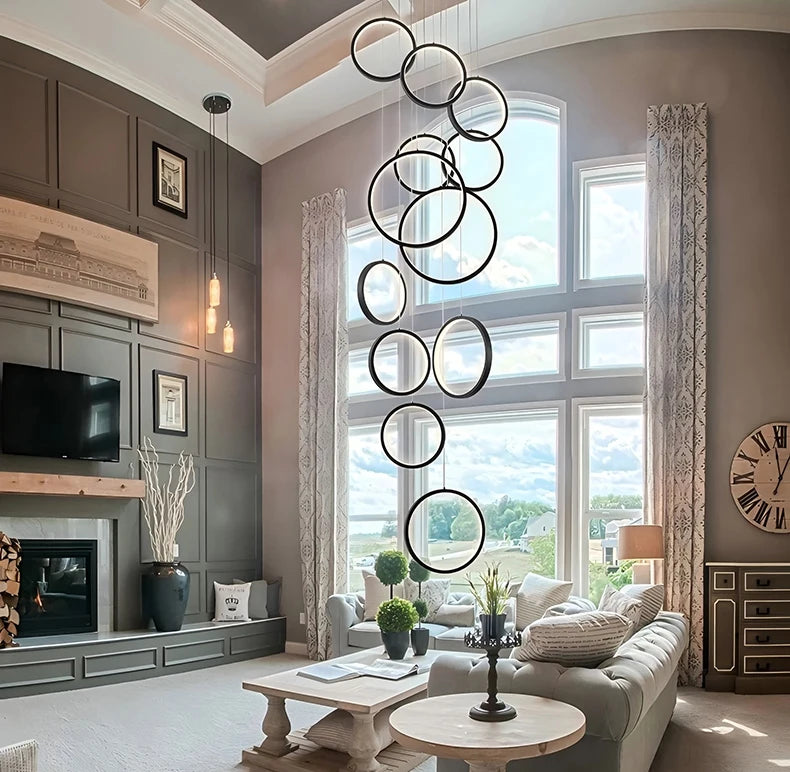 Modern chandeliers, stairway chandeliers, living room chandeliers, indoor lighting fixtures